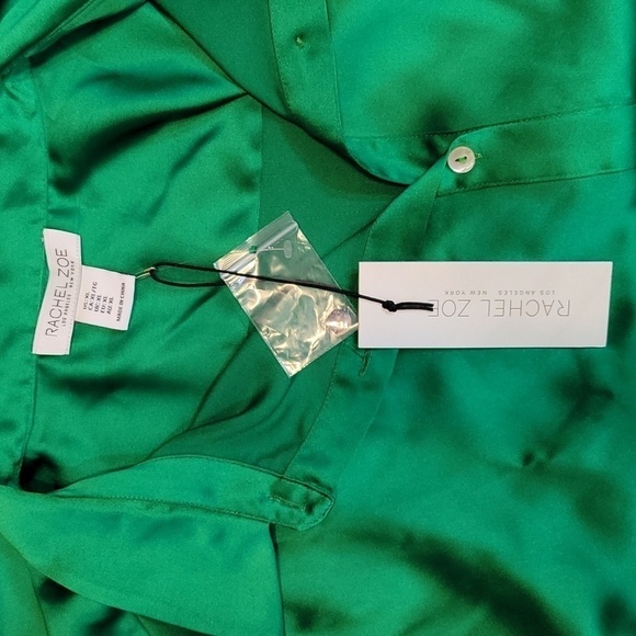 Rachel Zoe Long Sleeve Tunic Button Down Shirt - Picture 12 of 13